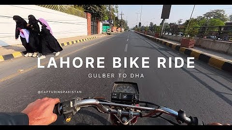 31-Minute Bike Ride from Hafeez Center to DHA Phase 6 Lahore | 4K HDR 60FPS | Lahore City Drive 2025