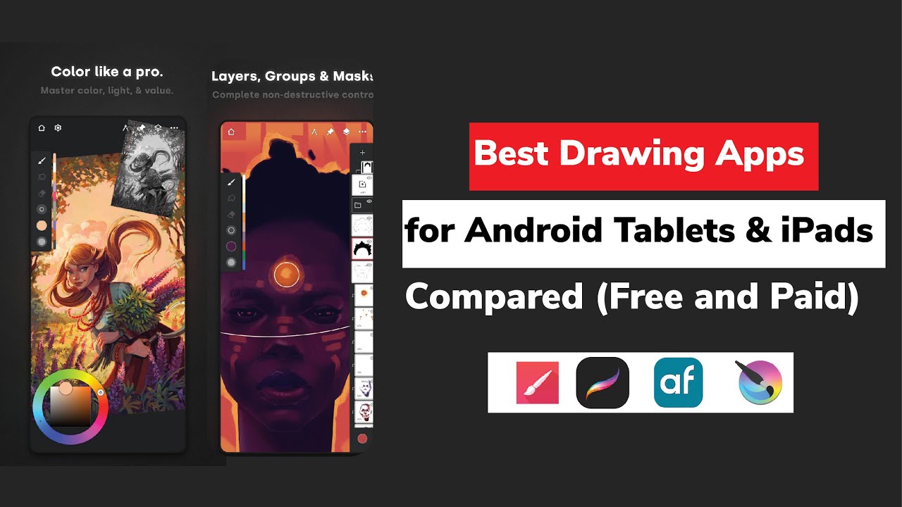 Best Drawing Apps for Android Tablets & iPads Compared (Free and Paid ...