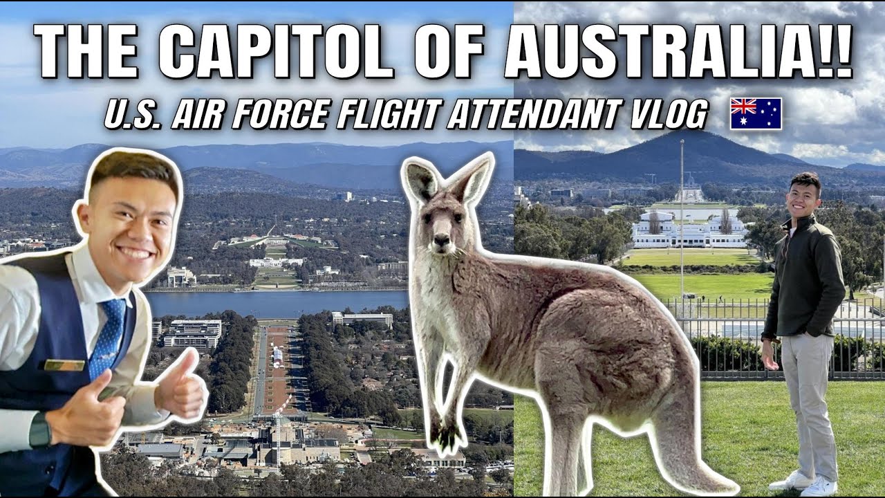 3 Days to Explore Canberra Australia for the First Time!! VLOG (U.S. Air Force Flight Attendant) 🇦🇺