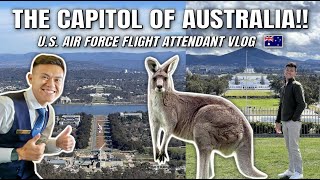 3 Days to Explore Canberra Australia for the First Time!! VLOG (U.S. Air Force Flight Attendant) 🇦🇺