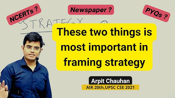 I will say these two are the most important things  in framing strategy | Arpit Chauhan | CSE’21