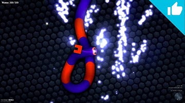 20 Subscribers Speciál 350 bots Slither.io Gameplay