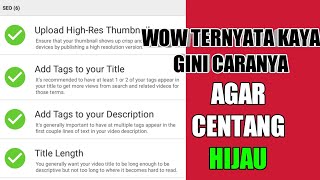 Buat Seo Di Tubebuddy Agar Centang Hijau