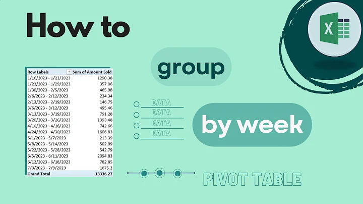 Excel Pivot Table: How to Group By Week