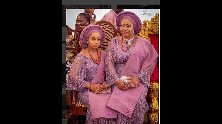 Two of Alaafin of Oyo Beautiful Wives Looking Lovely At The Naming of Their 2 Set of Twins.