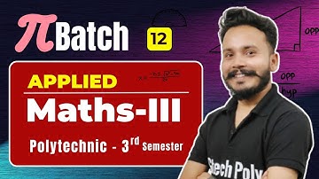 Applied Mathematics-III | Lecture-12 | Linear Dependence  (Part-01) | Polytechnic.