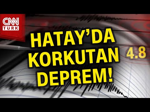 Hatay'da 4.8'lik Korkutan Deprem! | #Haber #Sondakika