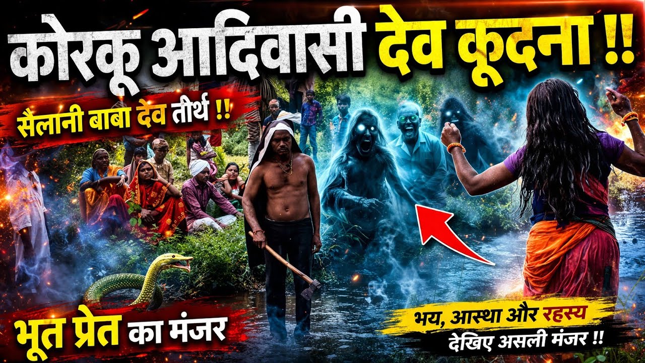 कोरकू आदिवासी देव कूदना !! Korku Dev Kudana !! सैलानी बाबा देव तीर्थ !! भूत प्रेत का मंजर, Episode 2