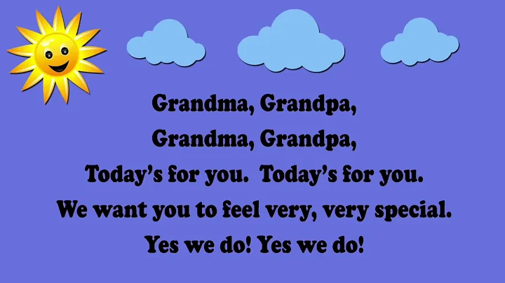 Grandma, Grandpa Grandparents Day Song   aka Are You Sleeping