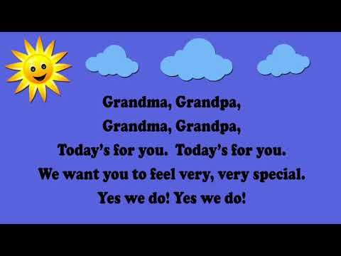 Grandma, Grandpa Grandparents Day Song   aka Are You Sleeping