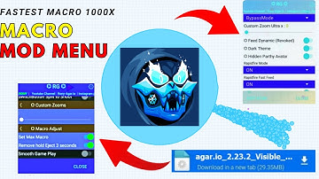 Agario Macro Mod | No lag Macro Mod Menu | Android and iOS Real Macro Back
