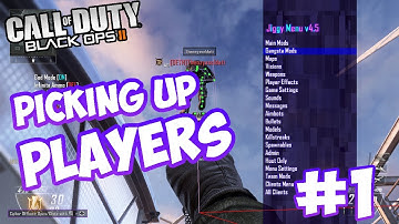 Black Ops 2 Mod Troll #1 | Picking People up while Invisible