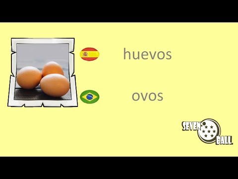 Comidas em Espanhol - Alimentos en Portugués - Parte 1