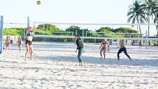 Women Beach Volley At Miami Beach