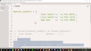 PHP, Foreach and While, 2