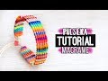 Pulsera Horizontal » ♻️ tutorial | como hacer pulsera de hilo reciclada | diy ● Bracelet #169