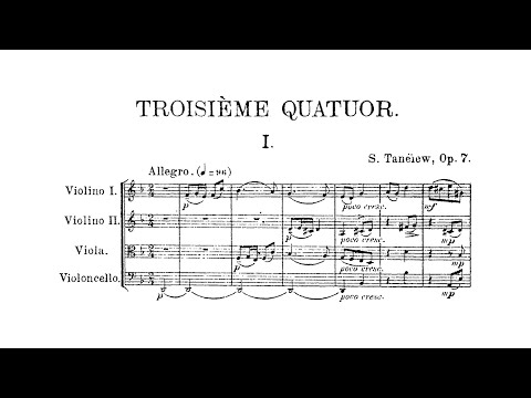 Ver Sergei Taneyev – String Quartet No. 3 en YouTube