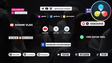 Social Media Subscribe Button ★ DaVinci Resolve Templates ★