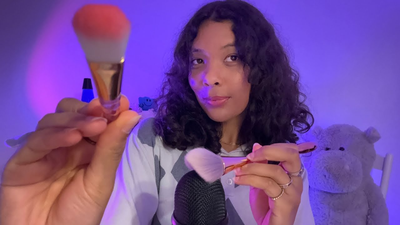 asmr ☾☆ mic brushing + visuel