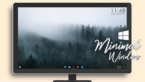 Minimal desktop homescreen 2022