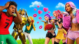 Fortnite Chapter 7 Season 3 Finale - Fight for True Love.. IShowSpeed, KPOP Girls, Cluster & Sprites