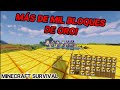 Así es como LOGRAMOS HACER un BIOMA DE ORO en Minecraft Survival ⭐