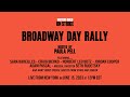 #WGAStrike Broadway Day rally hosted by Paula Pell, featuring special guests from the stage &amp; screen