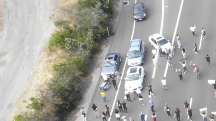 San Luis Obispo police drone video of BLM protest ...