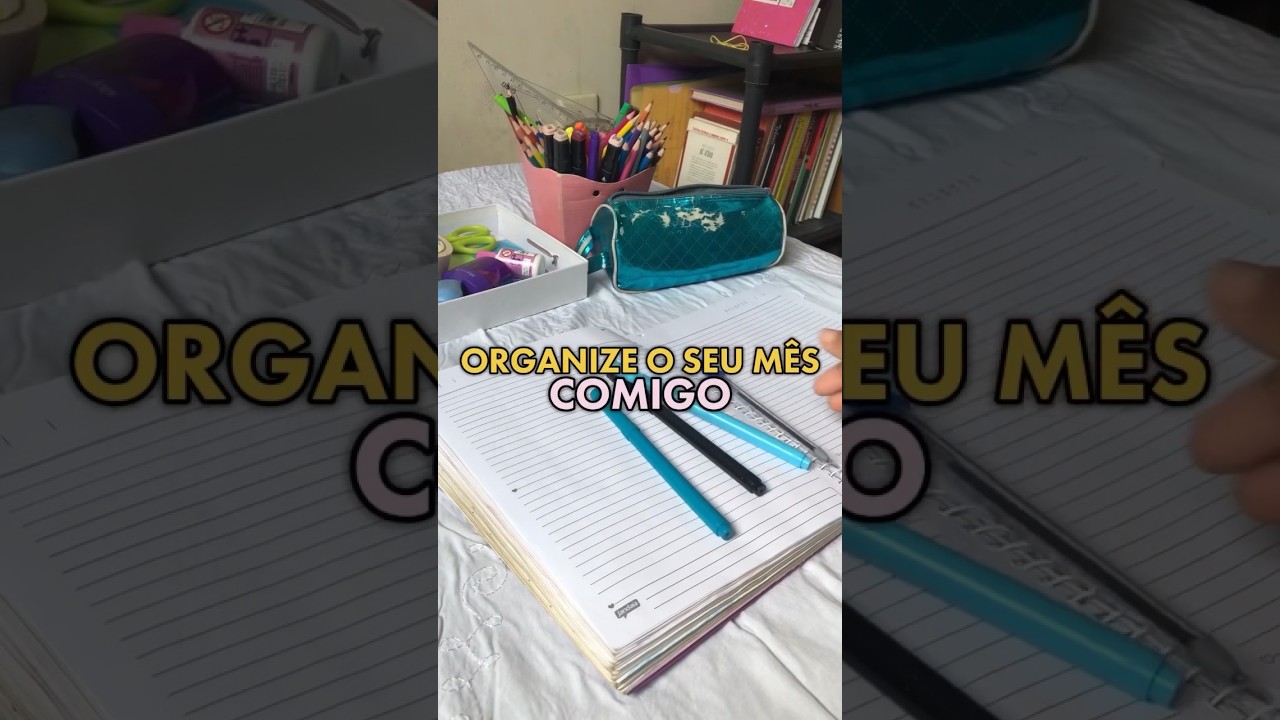 Organizando o mês 📝💙✅                  