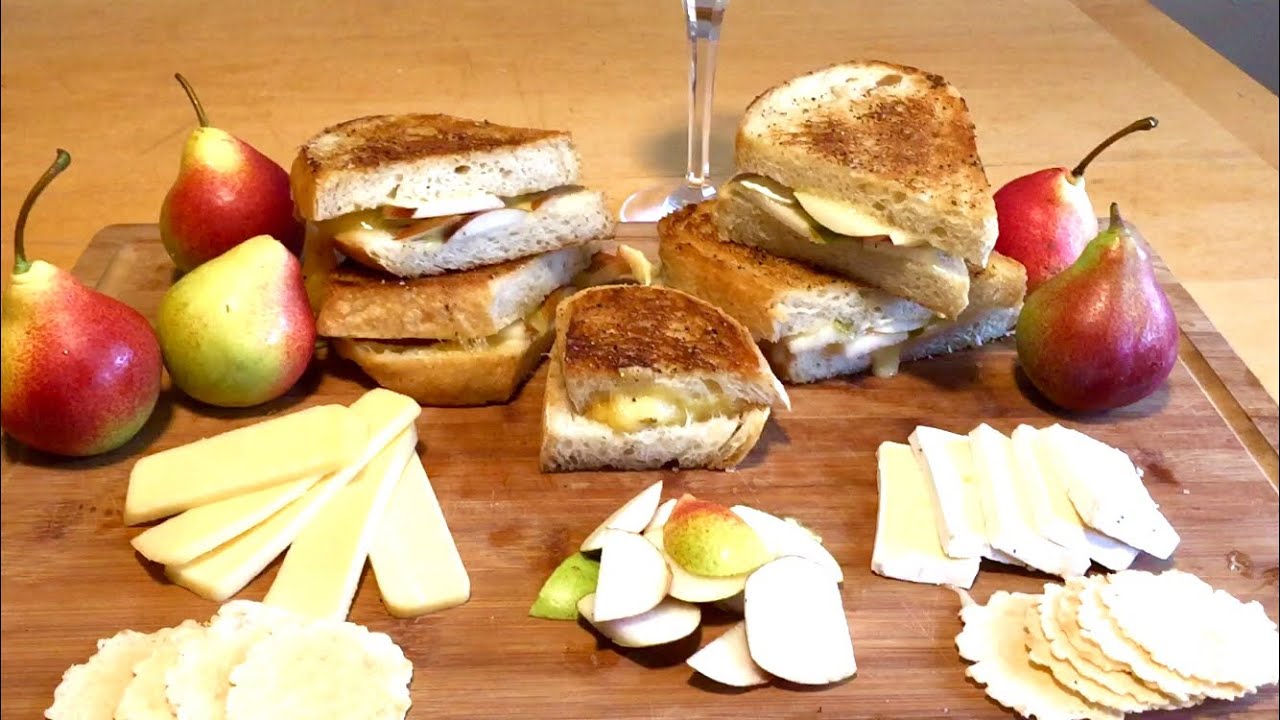 Pear & Brie / Pear & Smoked Gouda Grilled Sandwiches YouTube