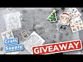 CLOSED Craft Supply GIVEAWAY with Christmas Stamps US ONLY