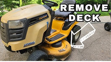 Hoe het maaidek van een Cub Cadet zitmaaier te verwijderen