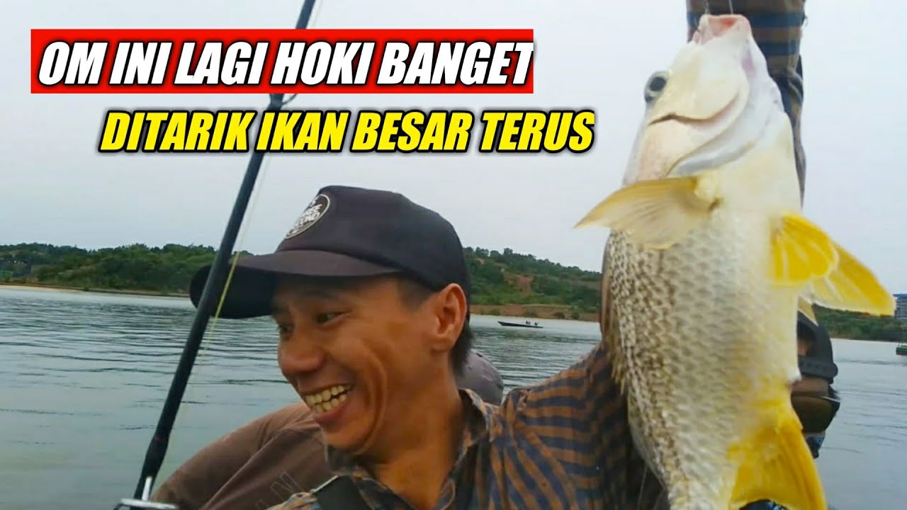 MANCING IKAN DI MUARA BESAR BANYAK DAPATNYA.. KERAPU, IKAN GERUT, IKAN