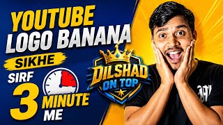 Free Logo Design Tutorial | Professional Logo Design 🧨| 3D Logo Creation | Dilshad on top