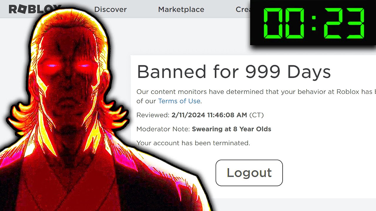 PACKGOD does a Roblox Ban Speedrun