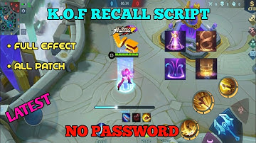 KOF RECALL SCRIPT | FULL EFFECT| WITH VOICE | ALL PATCH | NO PASSWORD-JUTZ PLAY