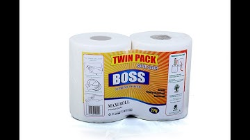 RG-730 Shrink wrapping of tissue rolls in double packs (Wenzhou Ruiyuan Machinery) #maxiroll