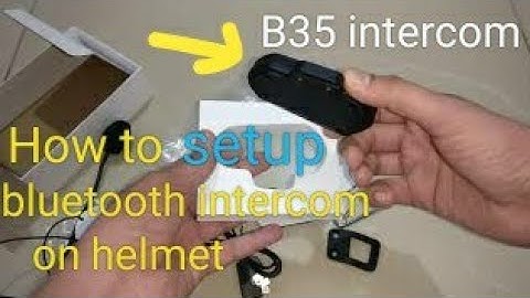 #bluetooth #helmet #headset #intercom #music How to setup B35 Bluetooth Headset on Helmets