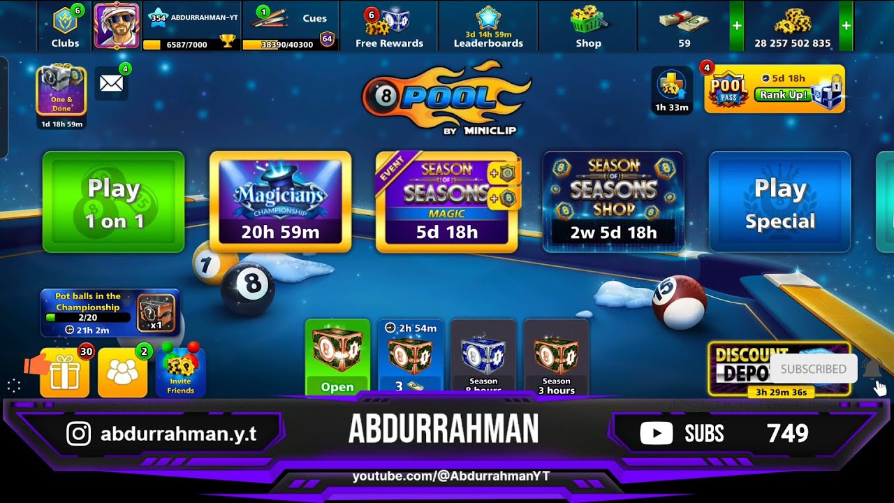 8 Ball Pool Live Gameplay - YouTube