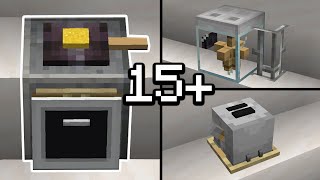 15+ KITCHEN Build Hacks in Minecraft!