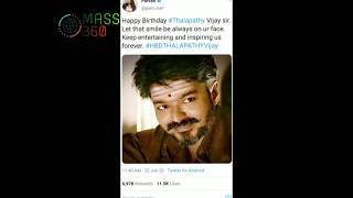 Thalapathy Vijay Bday Celebrities Twitter Compilation Hbd Anna Thalapathy Bday Rewind