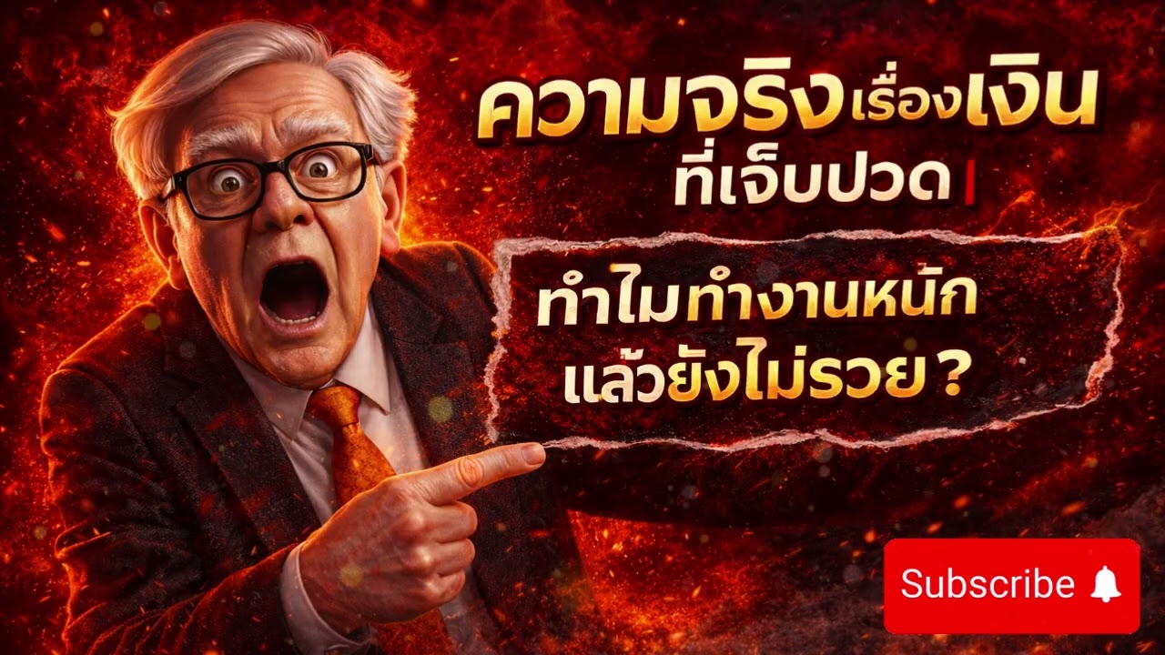 ความจริงเรื่องเงินที่เจ็บปวด | ทำไมทำงานหนักแล้วยังไม่รวย? คิดแบบ Warren Buffett เปลี่ยนชีวิตการเงิน