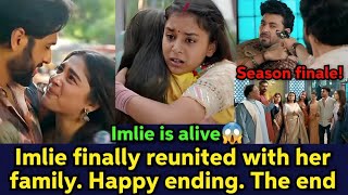 Imlie season 3 finale and final episode. The end. Happy ending
