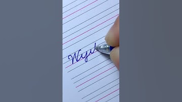 "Wijittra" in cursive handwriting  #cursivewriting #handwriting #calligraphy