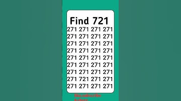 Optical illusion test for genius spot the hidden number in sec #shortsfeed #shorts #subs