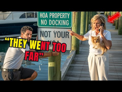 HOA Blocked Access To My Marina And Posted A NO DOCKING Sign So I Posted One Says Not Your HOA