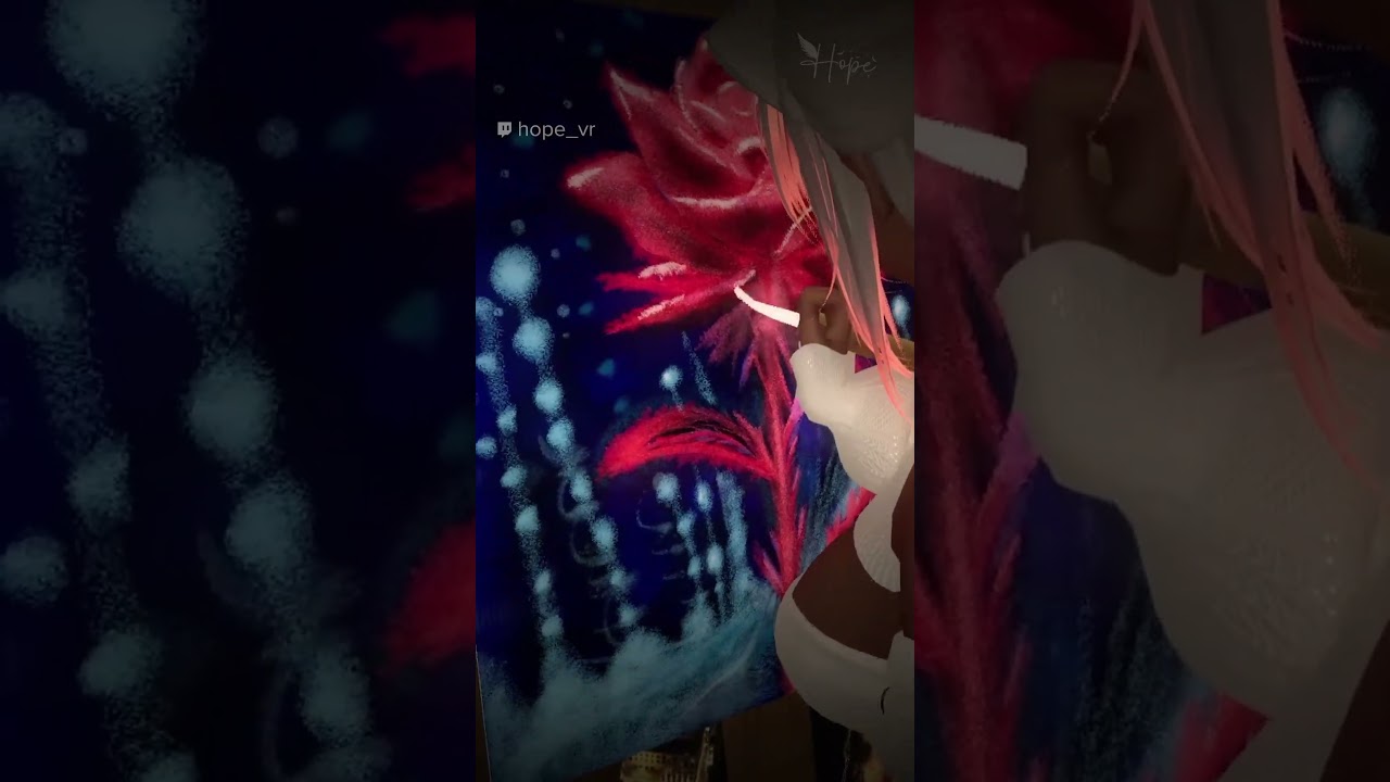 🎨The Rose That Shouldn’t Be #artist #surrealart  #vtuber #vrchat #painter