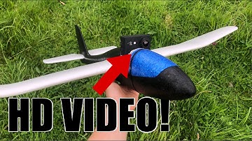 Building a DIY Camera Plane out of a LIDL Glider | With 1080P Video | Bonus Crashes
