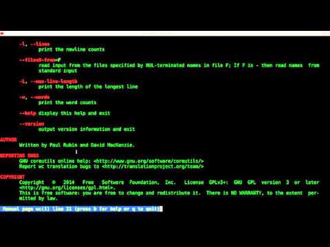 Count Words Lines and Character in a file Linux Shell Script Tutorial