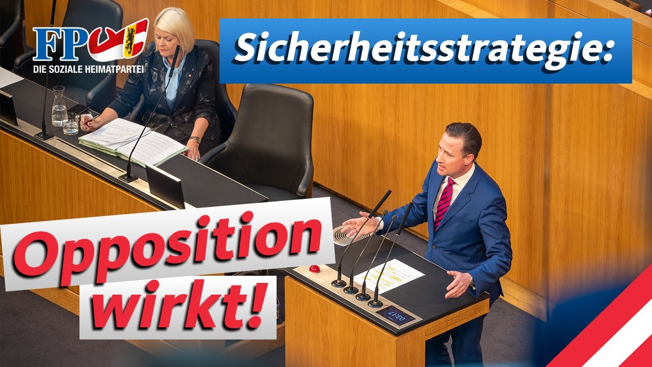 Volker Reifenberger (FPÖ): Sicherheitsstrategie: Opposition wirkt!